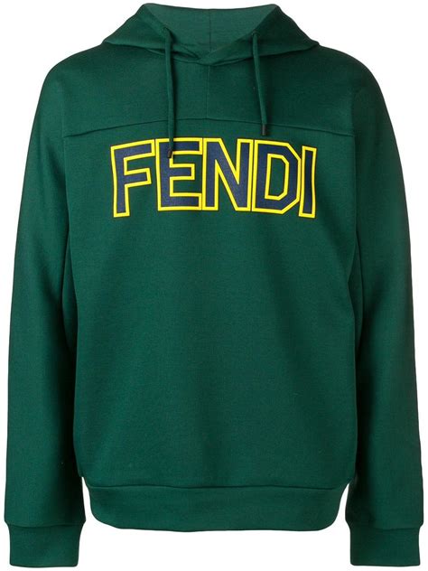 fendi green hoodie|Fendi hoodie for men.